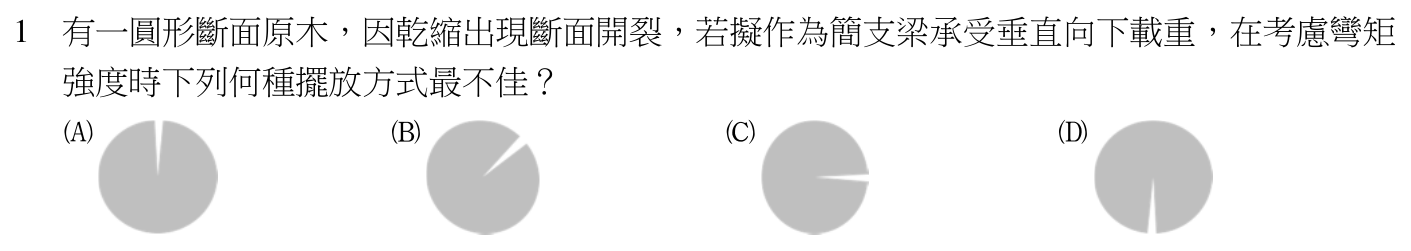 109 年建築師建築結構第 1 題附圖